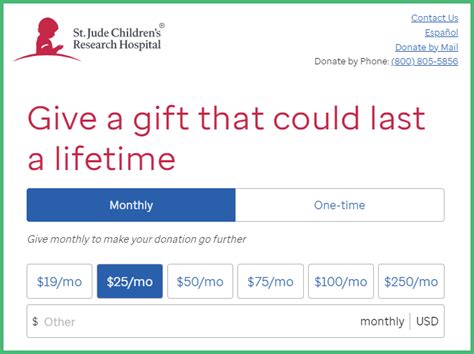 st jude recurring donation.